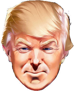 Happy Trump face